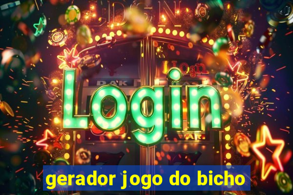 gerador jogo do bicho